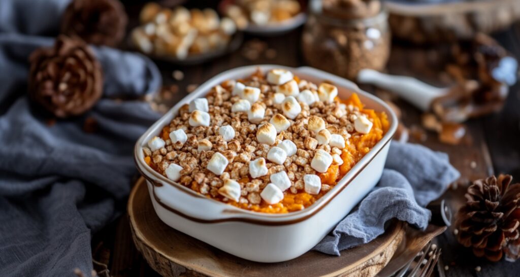 Sweet Potato Casserole with Marshmallows